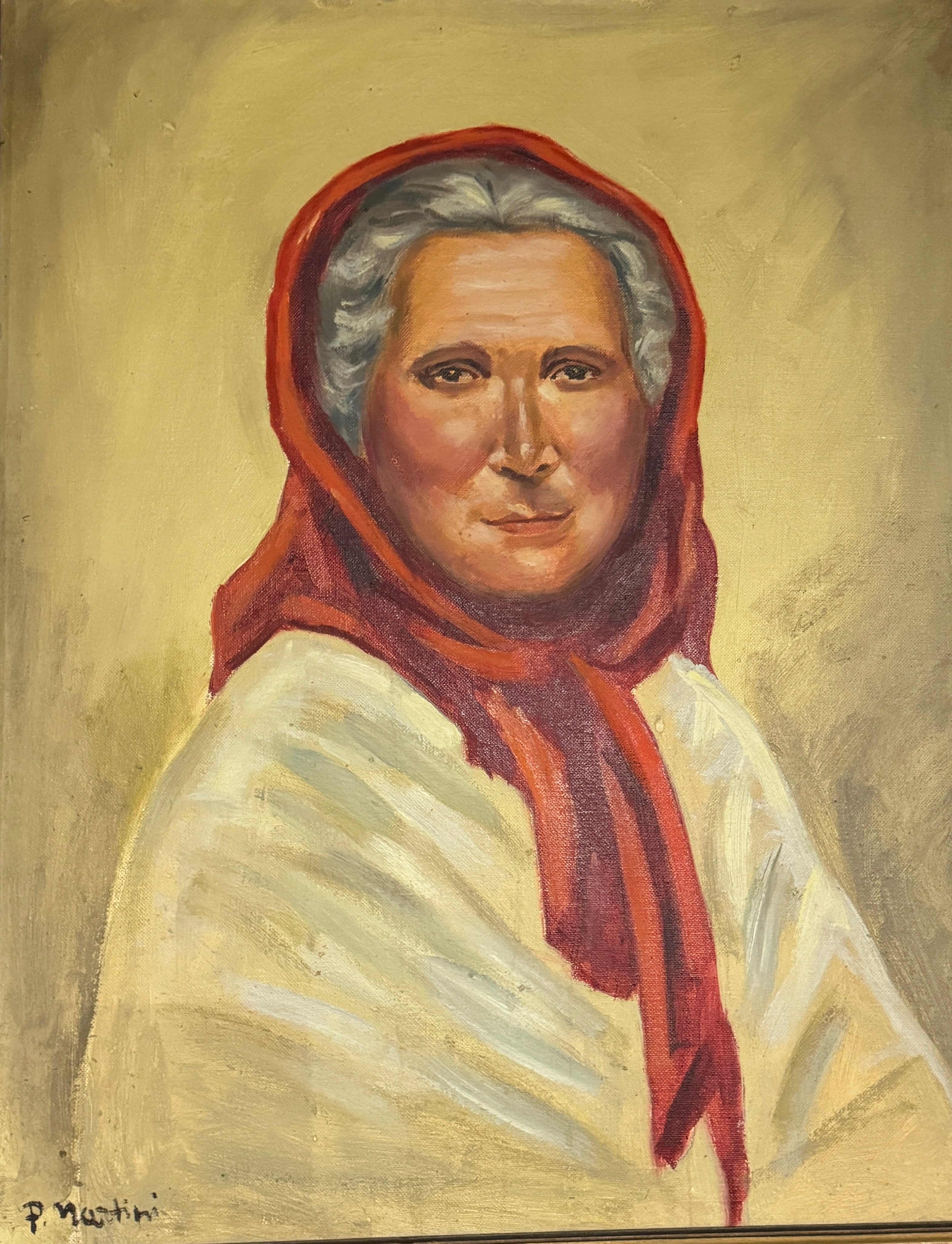 The Contented Man and Old Woman of Capri by P. Martini - Sold as a Set