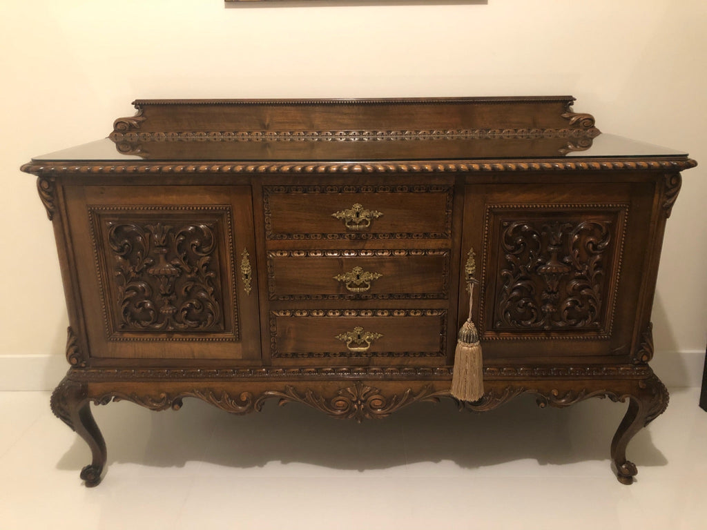Antique solid wood buffet/sideboard