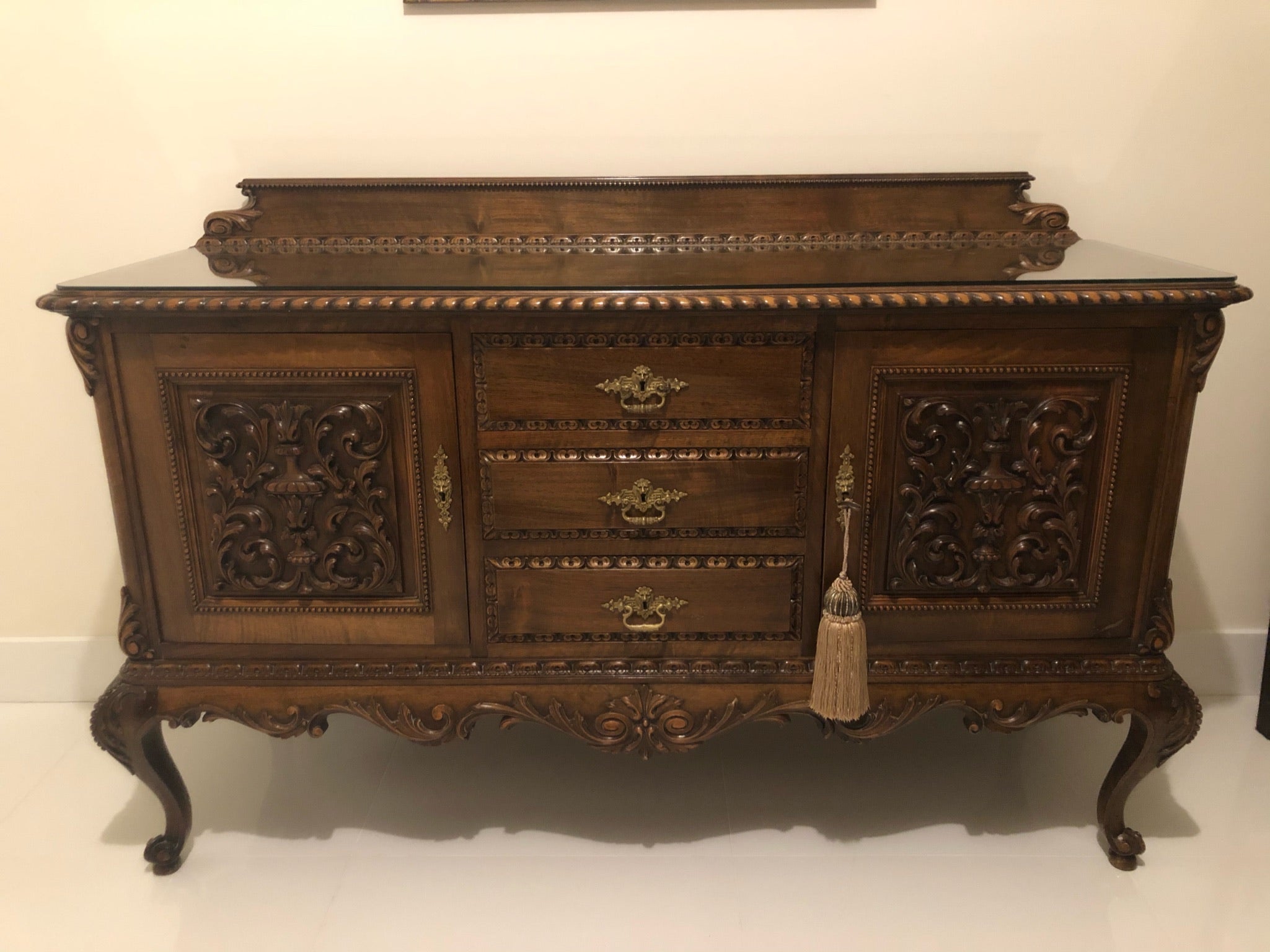 Antique solid wood buffet/sideboard