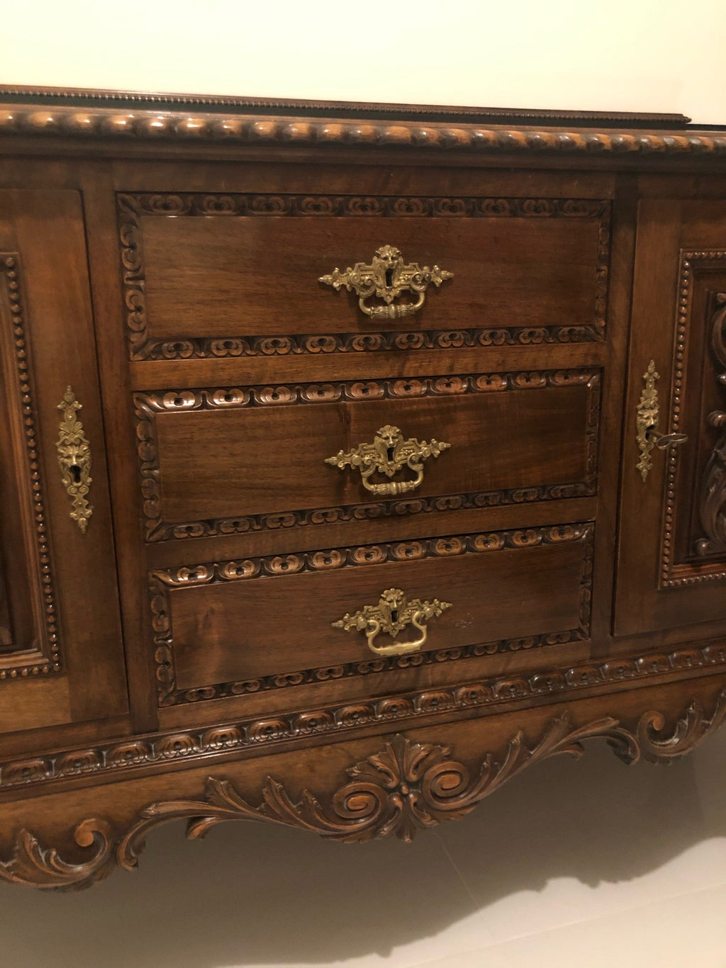 Antique solid wood buffet/sideboard