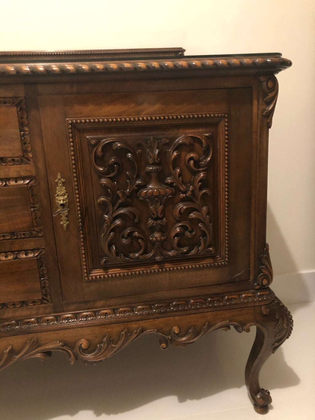 Antique solid wood buffet/sideboard