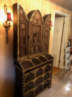 Bargueno Toledano - Carved Antique Secretaire Desk
