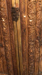 Bargueno Toledano - Carved Antique Secretaire Desk