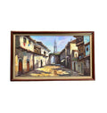 Vintage Old Spanish Village by Artist L. Santos