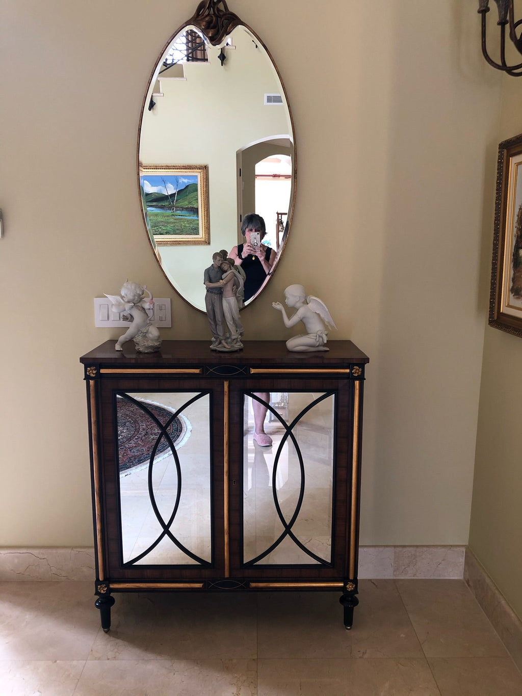 Contemporary Mirrored Regency Cabinet by Modern History
