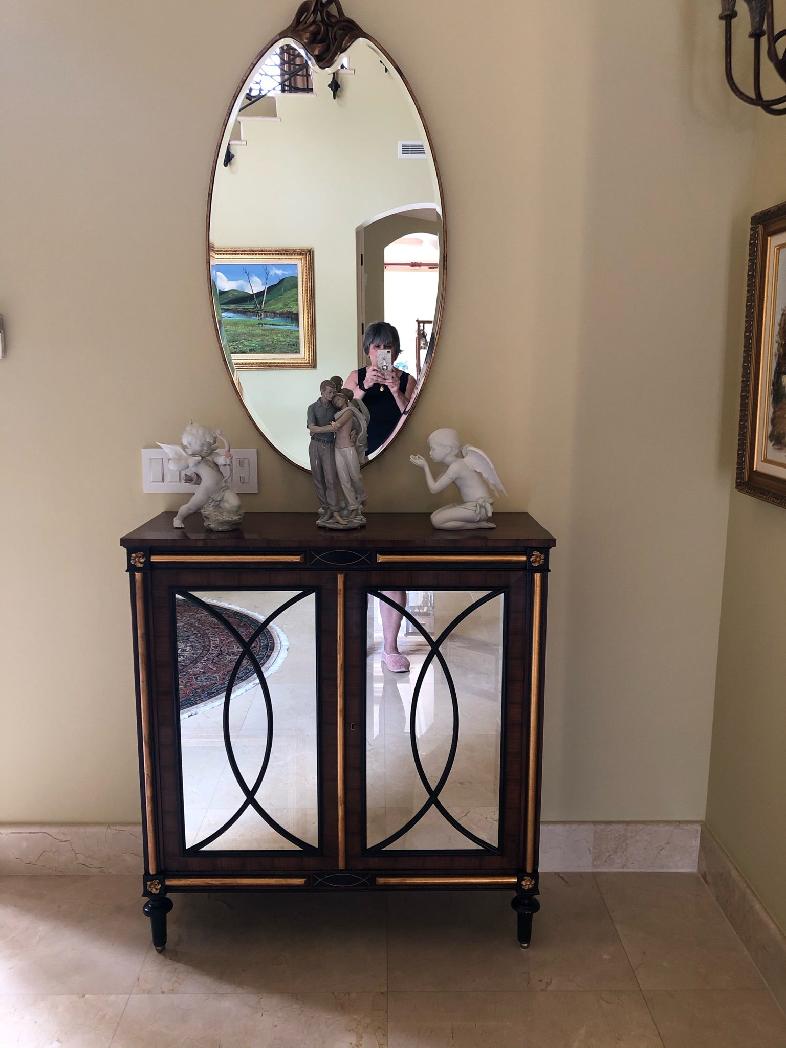Contemporary Mirrored Regency Cabinet by Modern History