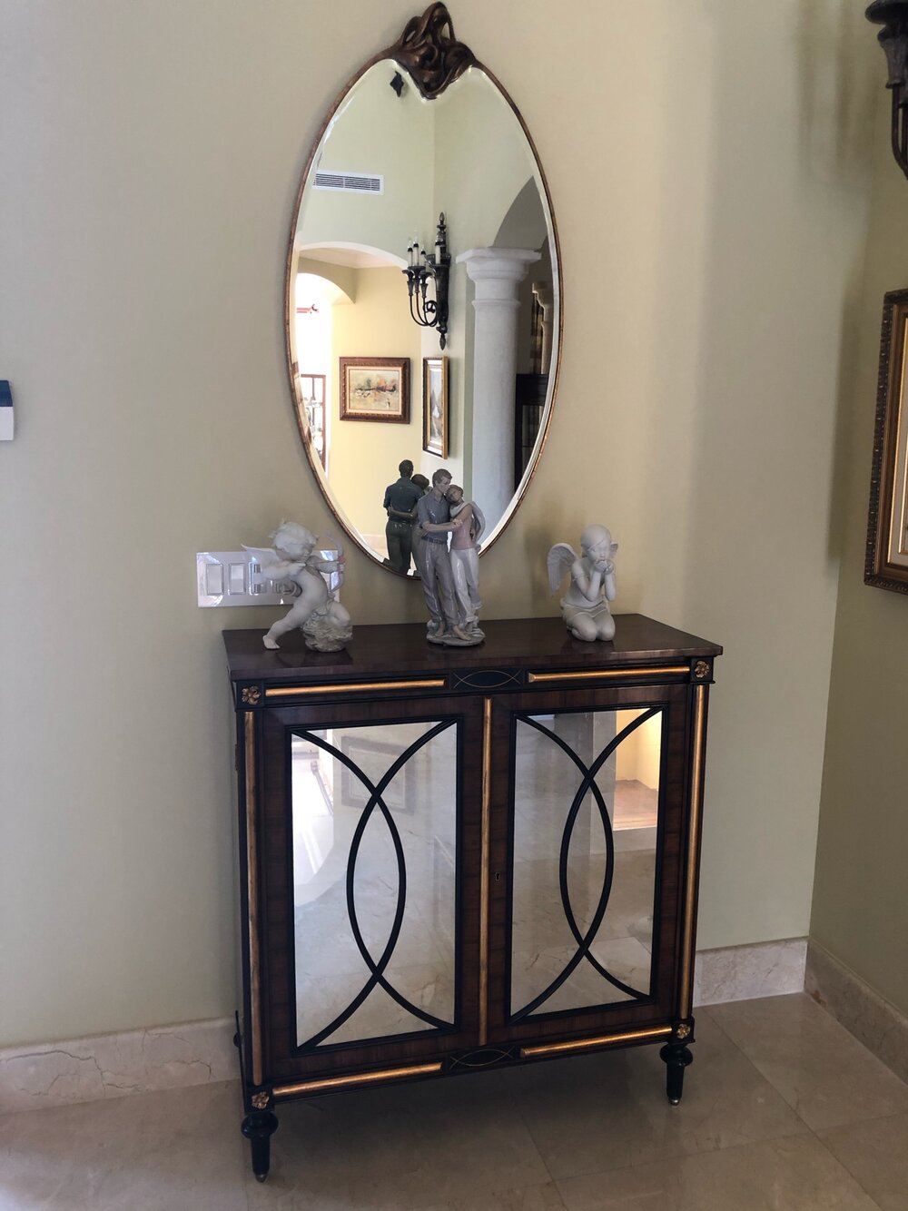 Christopher Guy Oval Wall Mirror