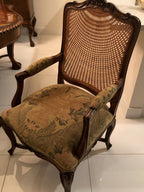 Traditional Lacquered Italian Dining Table Set