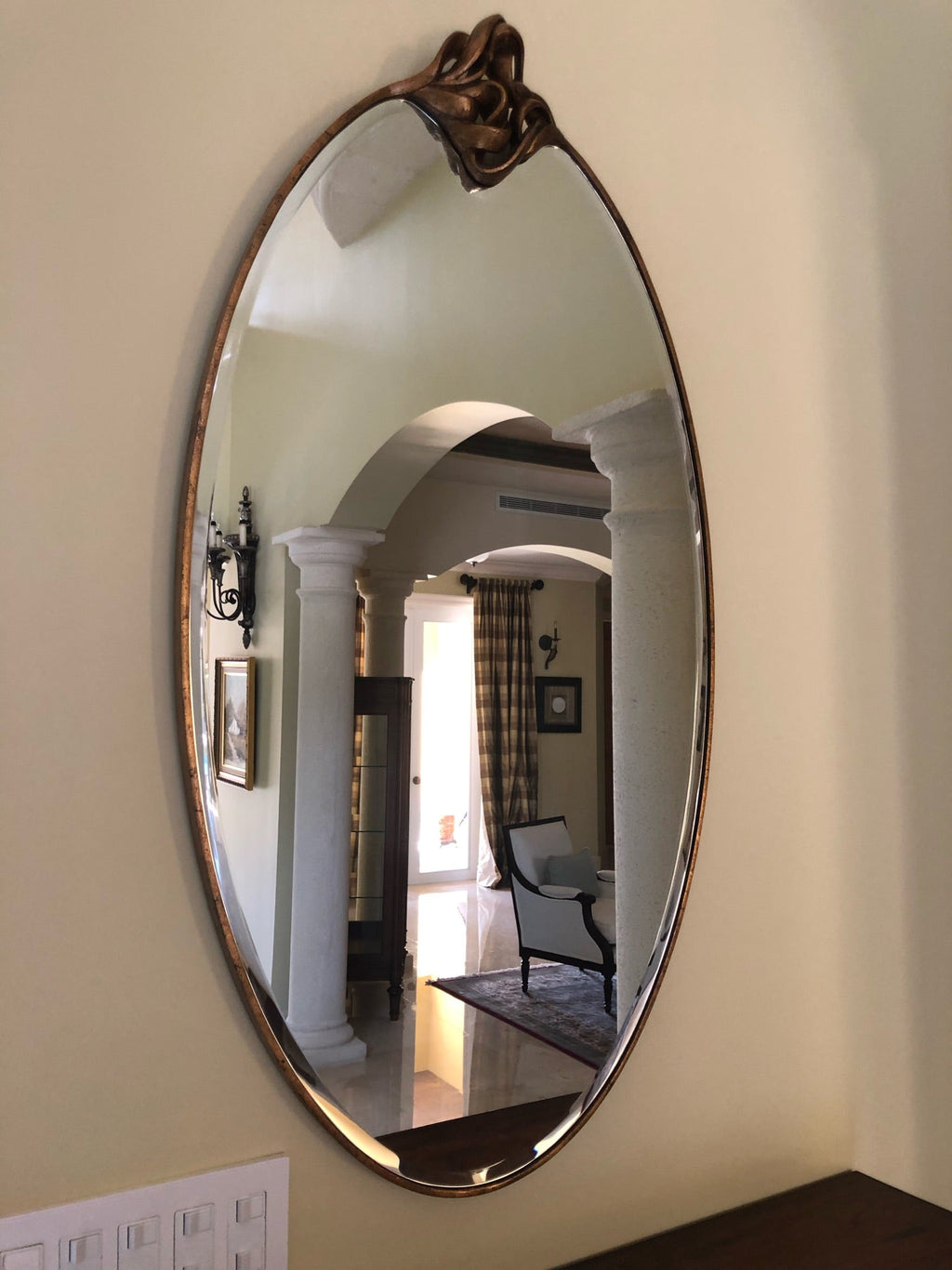 Christopher Guy Oval Wall Mirror