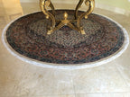 Round Oriental Area Rug 8’