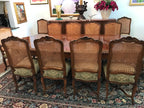 Traditional Lacquered Italian Dining Table Set