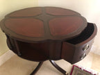 Antique Traditional Mahogany Drum Table