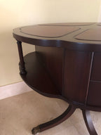 Antique Traditional Mahogany Drum Table