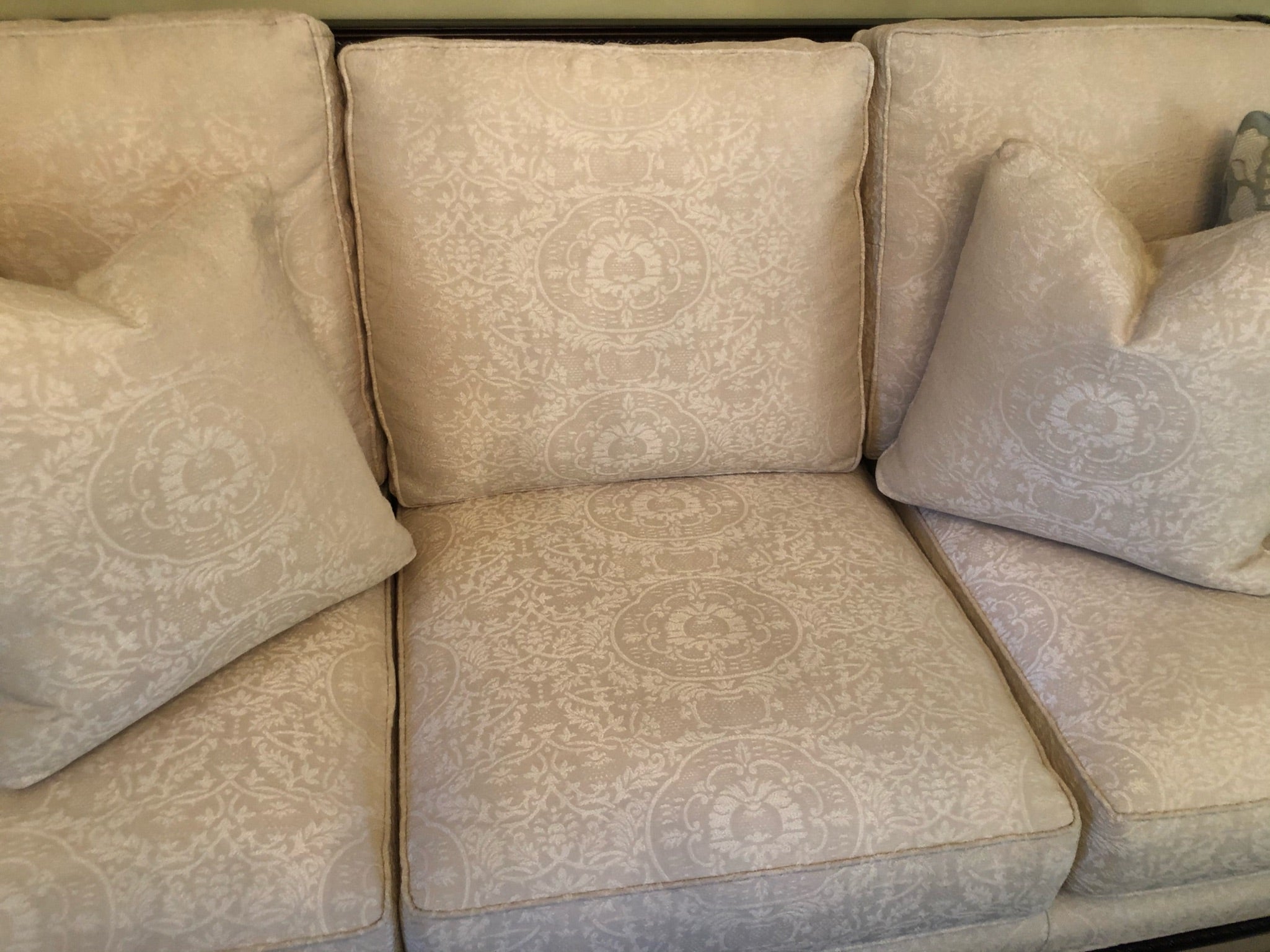 Hancock & Moore Mahogany Sofa with Solid Mahogany Accents