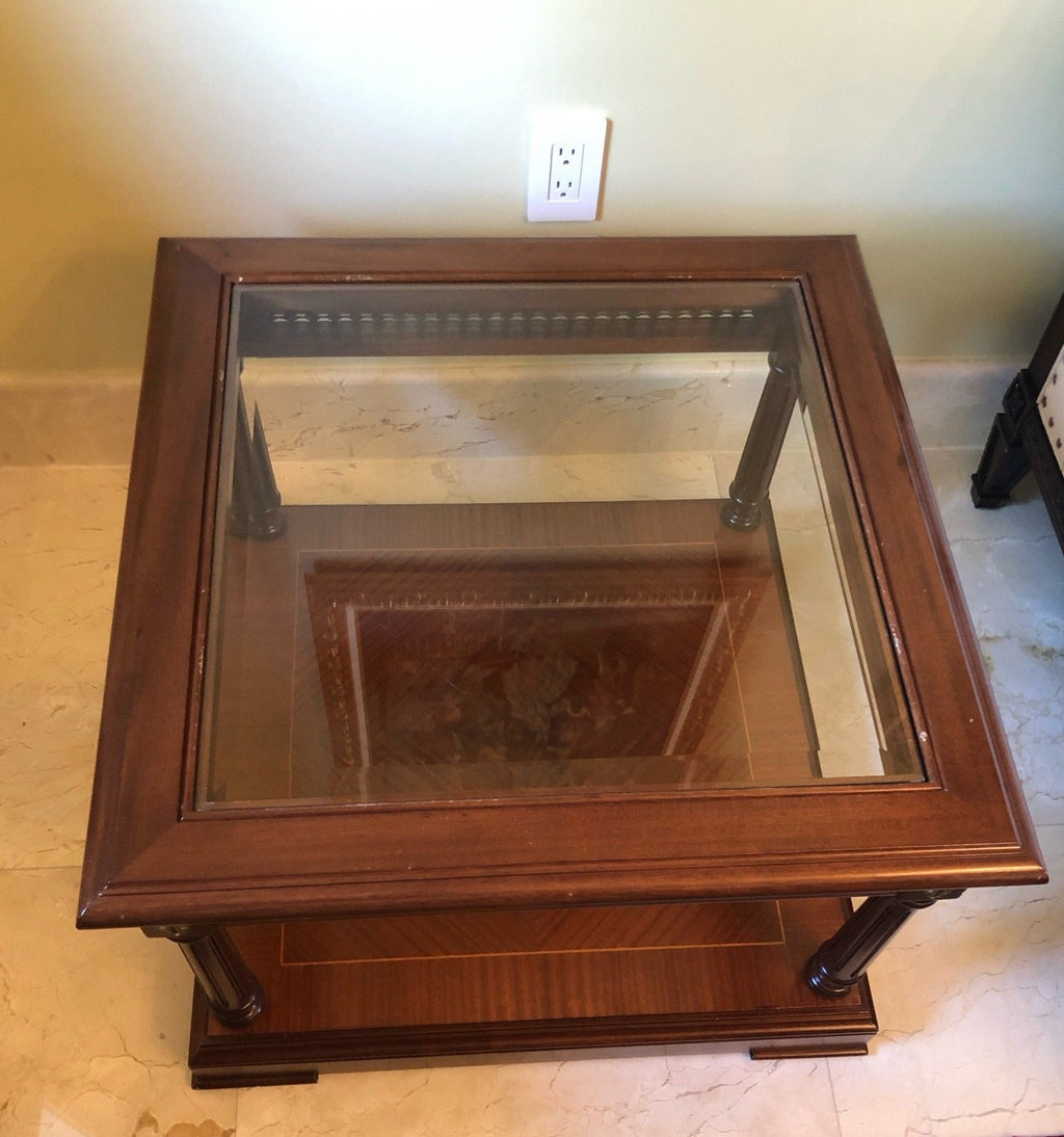 Vintage Portuguese Mahogany Side Table