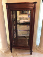 Portuguese Mahogany Vitrine Display Cabinet