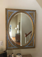 Parisian Blue and Gold Mirror