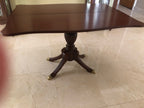 Duncan Phyfe Style Mahogany Fold Top Dining Table