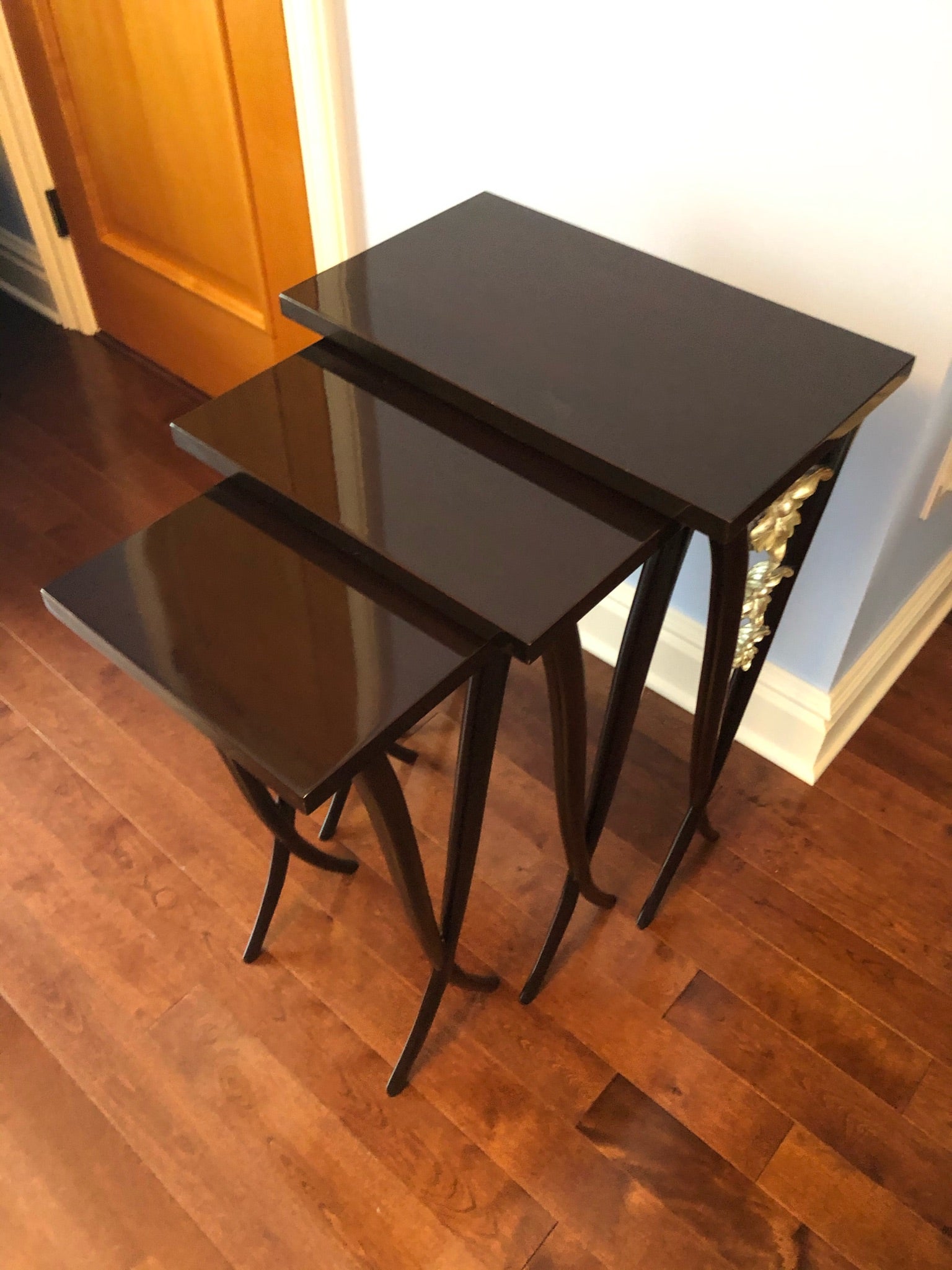 Christopher Guy Nesting Tables With Camelia Petal Detailing - Set of 3