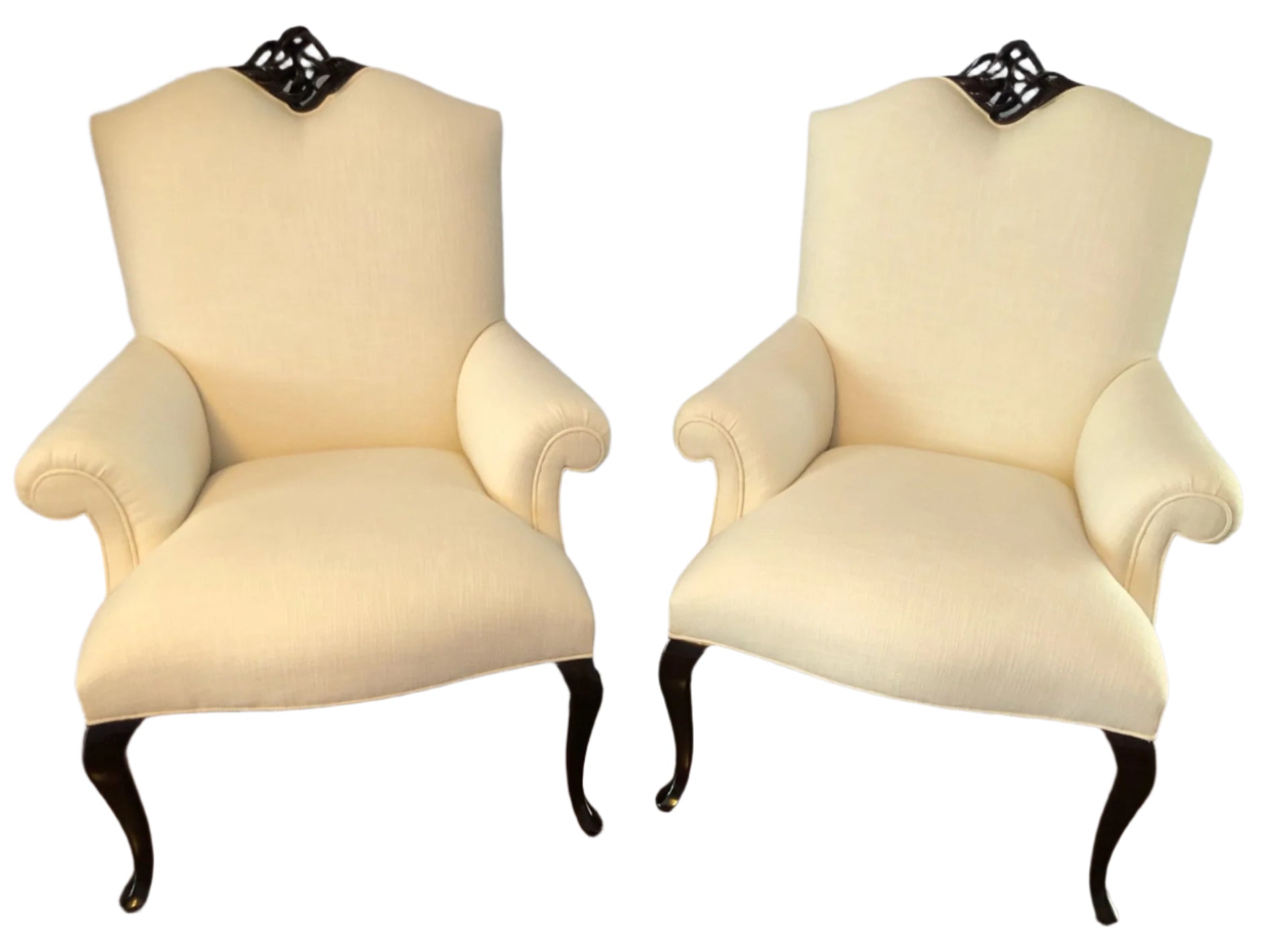 Christopher Guy Valentina Occasional White Chairs - Set of Two