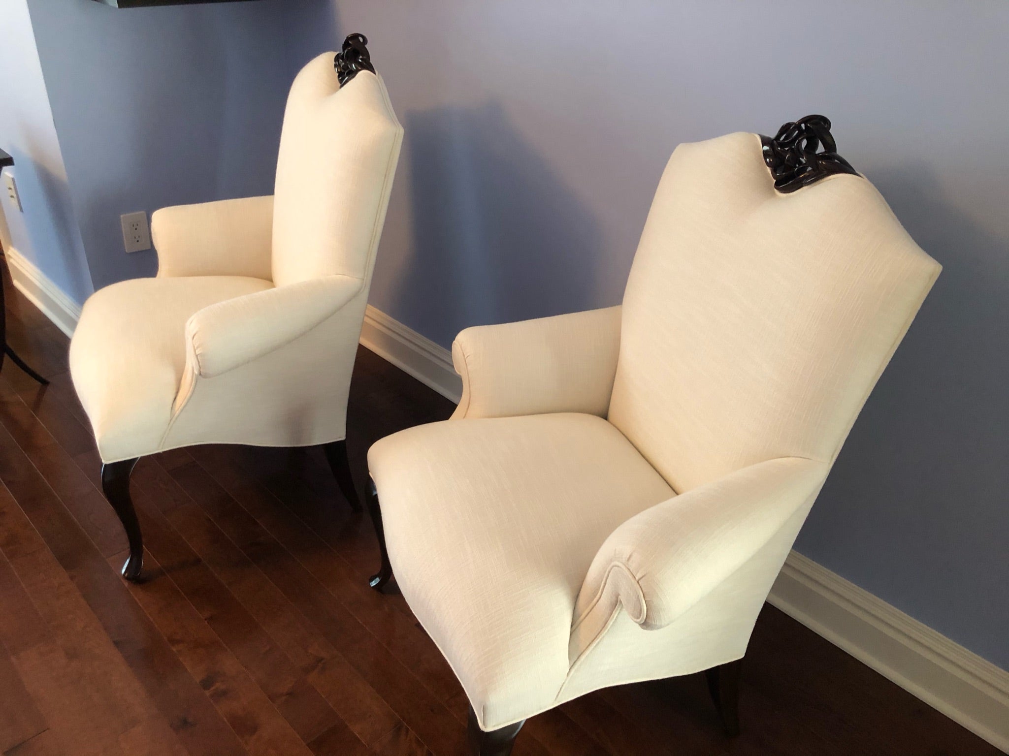 Christopher Guy Valentina Occasional White Chairs - Set of Two