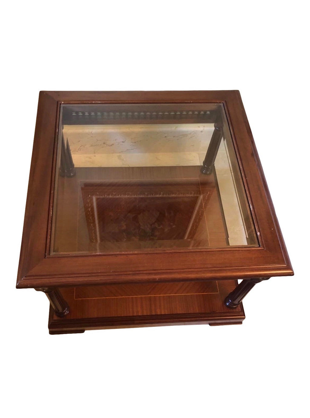 Vintage Portuguese Mahogany Side Table