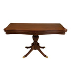 Duncan Phyfe Style Mahogany Fold Top Dining Table