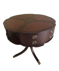 Antique Traditional Mahogany Drum Table