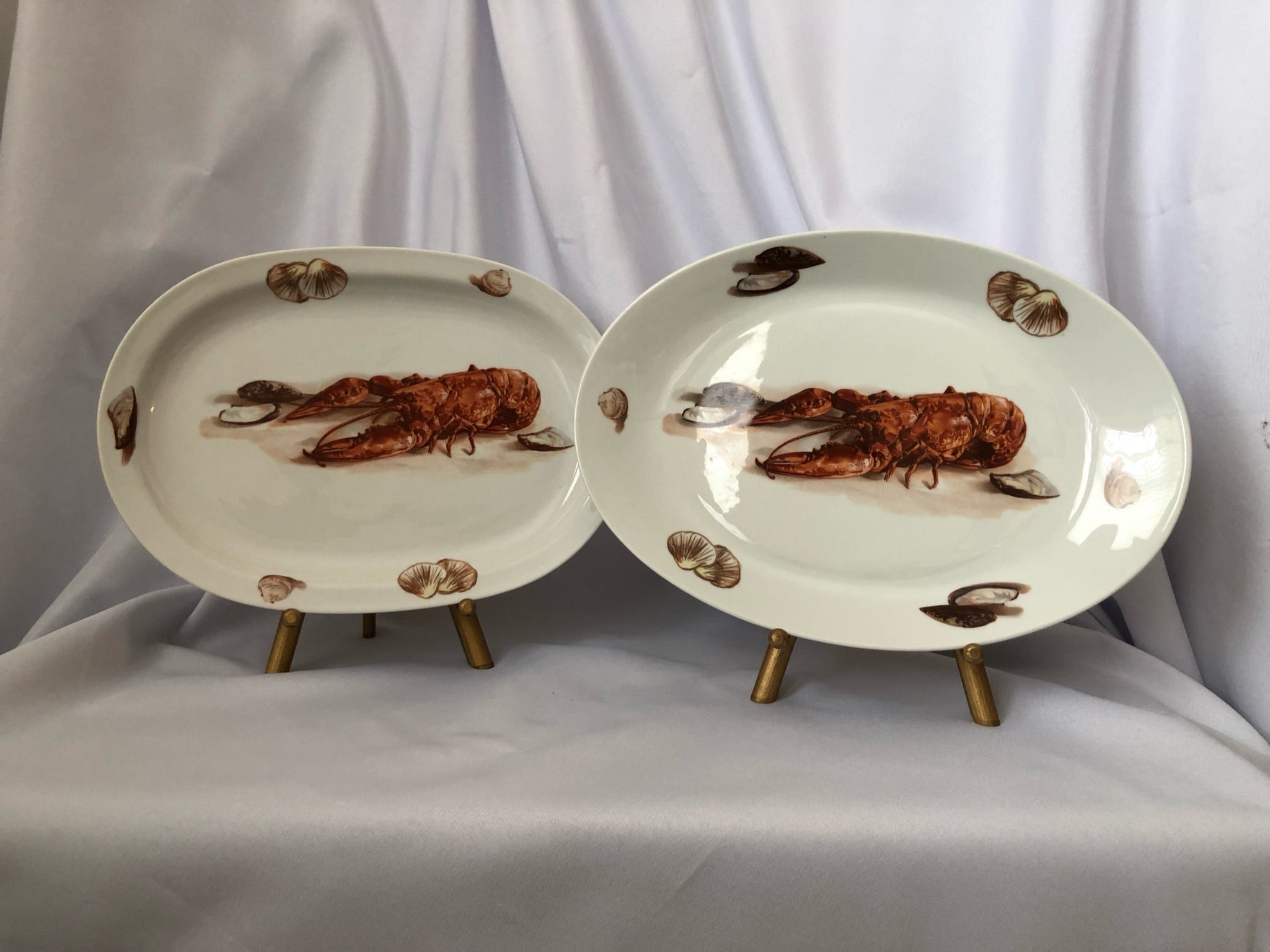 Vintage Kuba Bavarian Porcelain Lobster Dinnerware Set