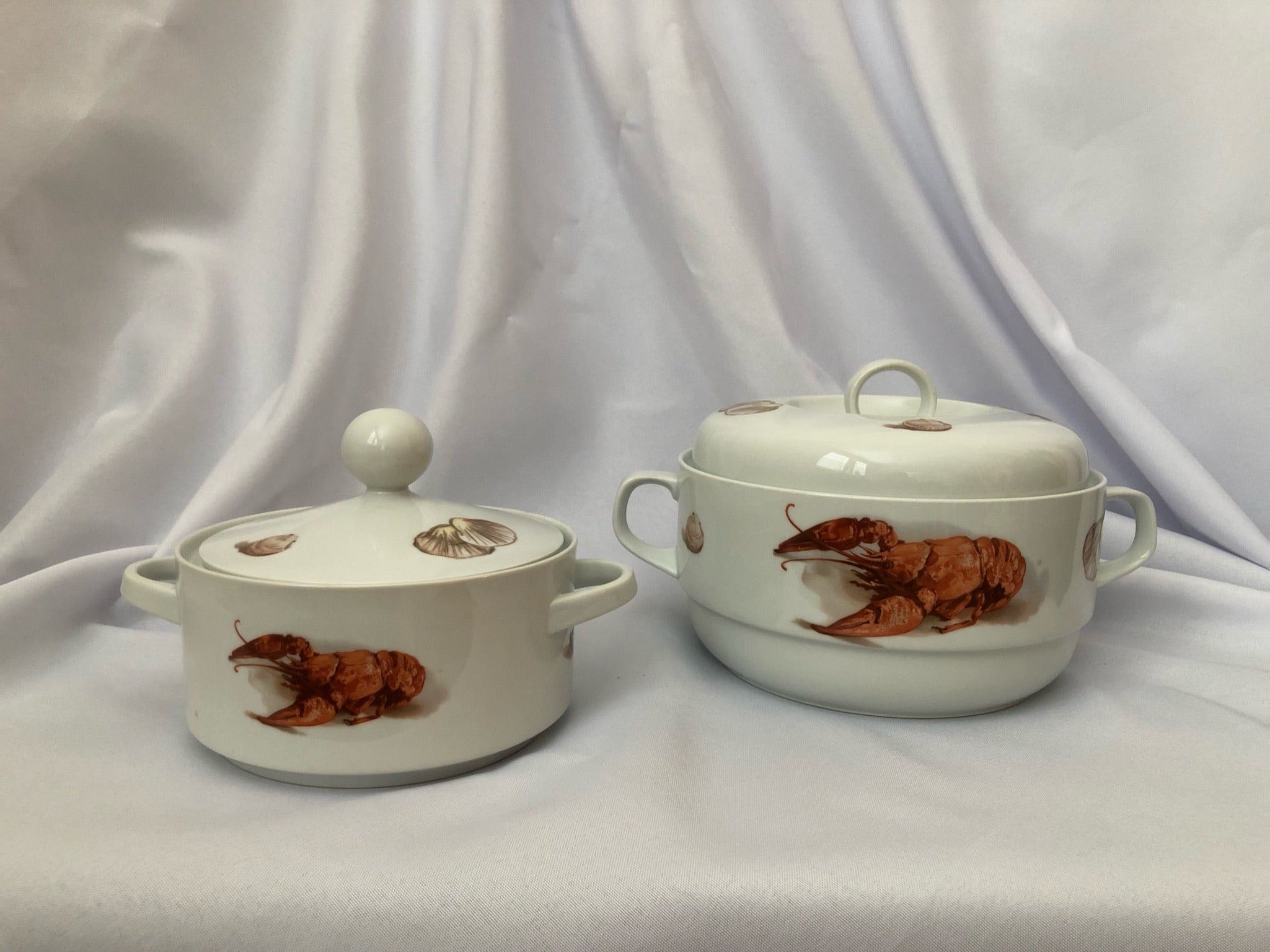 Vintage Kuba Bavarian Porcelain Lobster Dinnerware Set