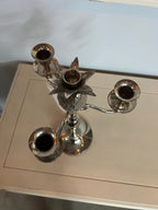 Vintage Silver Pewter Pineapple Candelabra