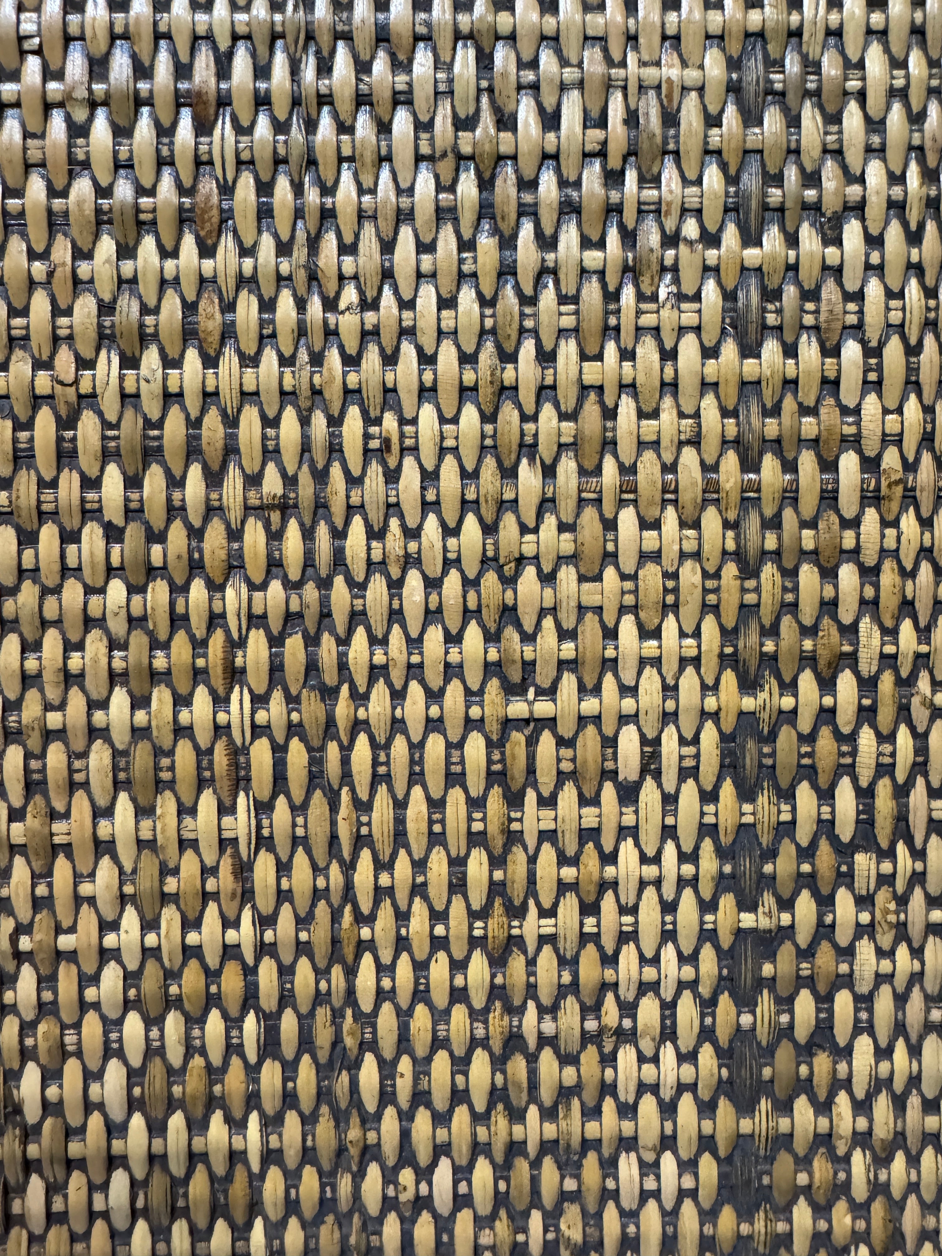 Vintage Bamboo and Rattan Tray with Handles