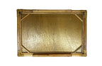 Vintage Bamboo and Rattan Tray with Handles