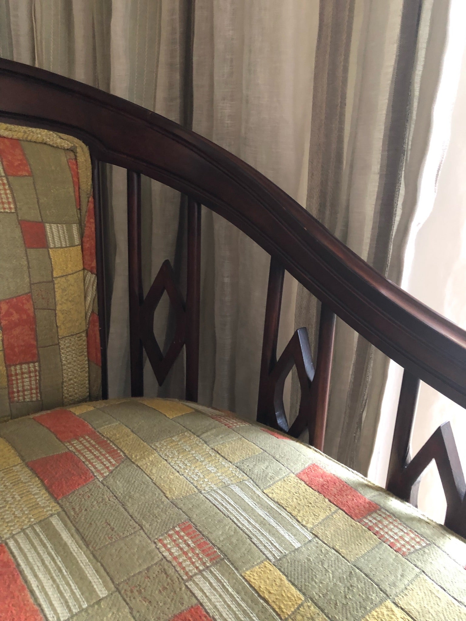 1960s Retro Vintage Barrel Chairs - a pair