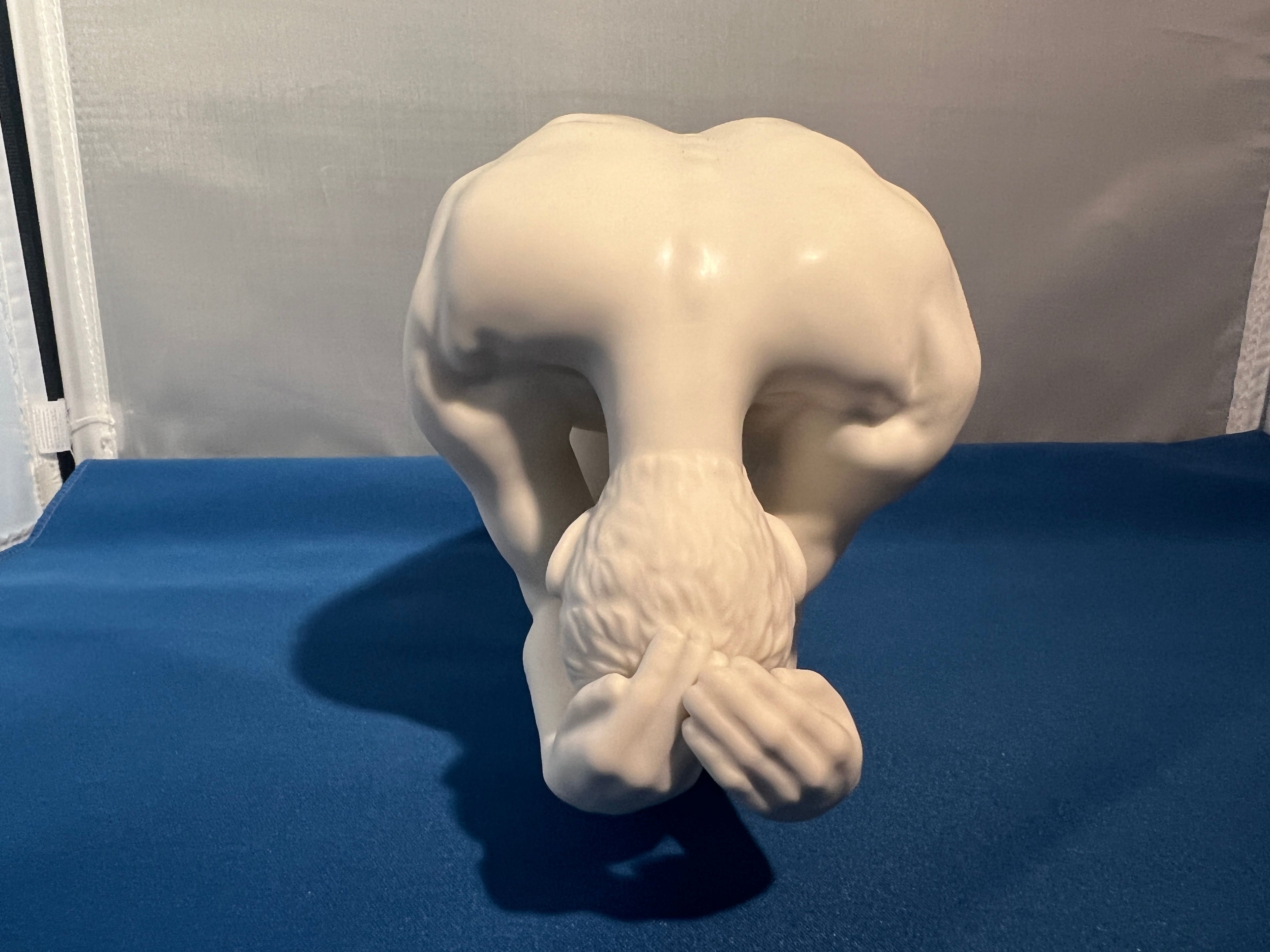 Fine Porcelain - Male Nude Sculpture - Child's Pose