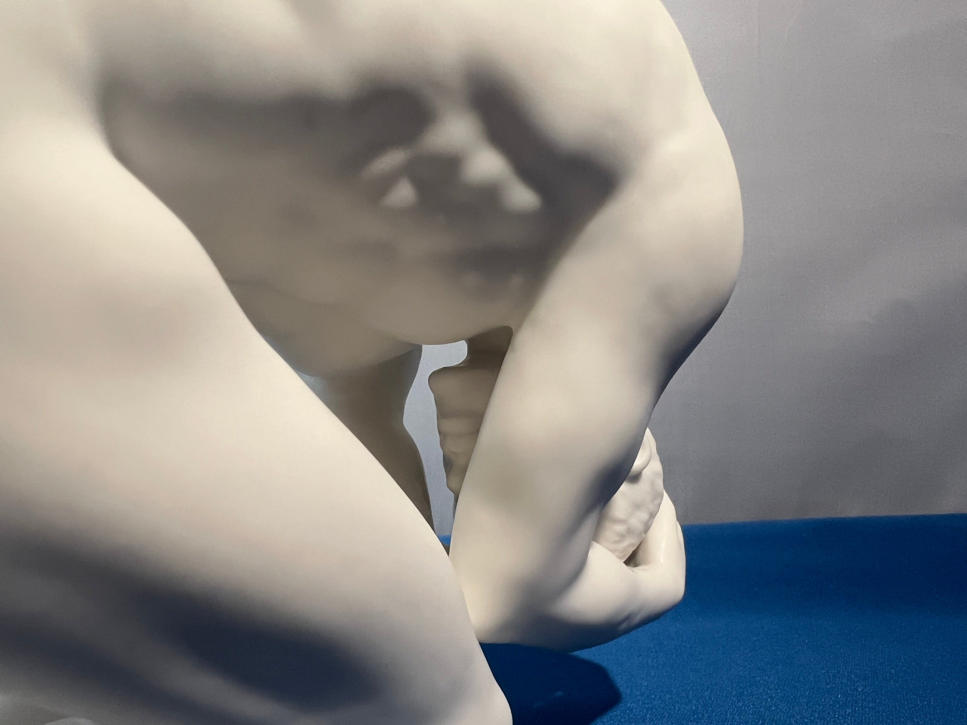 Fine Porcelain - Male Nude Sculpture - Child's Pose
