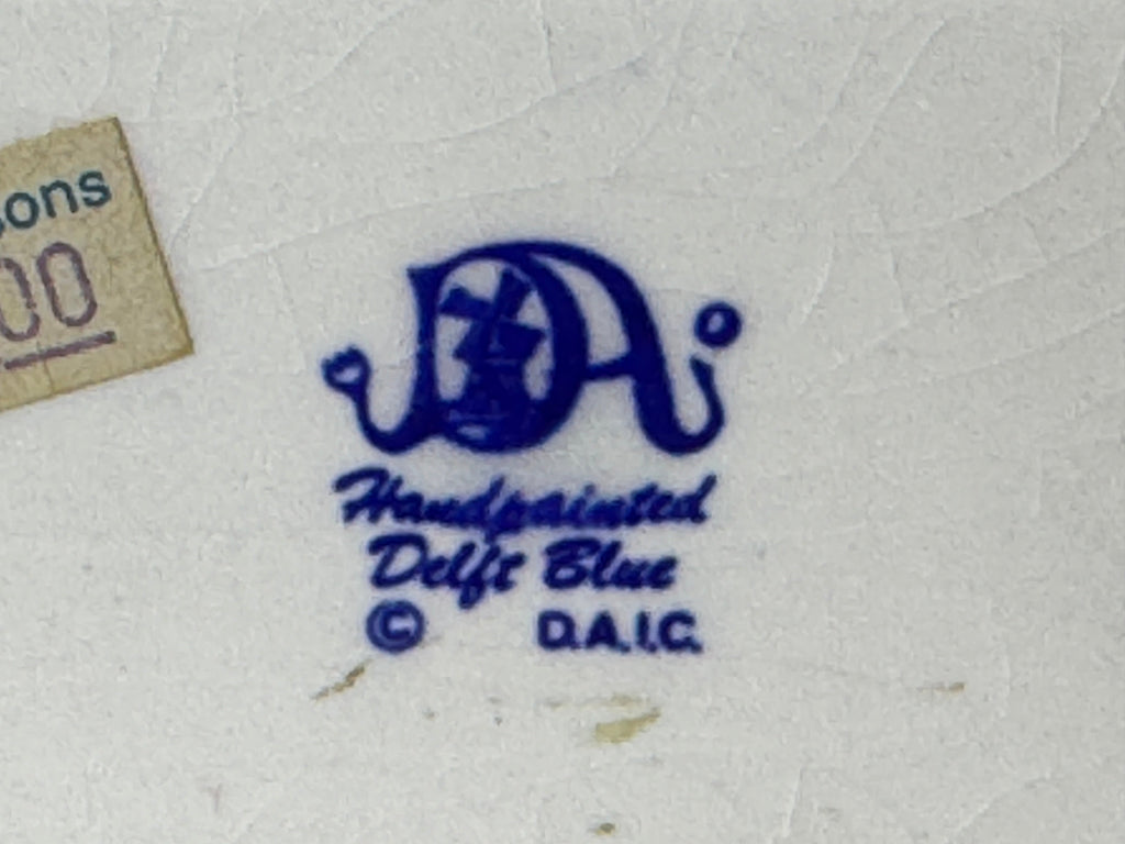 Delft Dial Clock - Blue & White Clock for Mantelpiece or Shelf