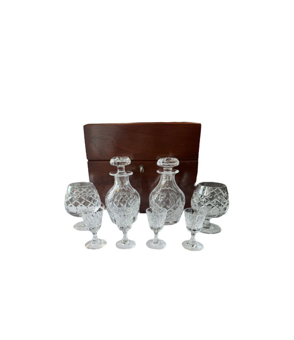 Vintage Cartier Tudor Crystal Decanter Set