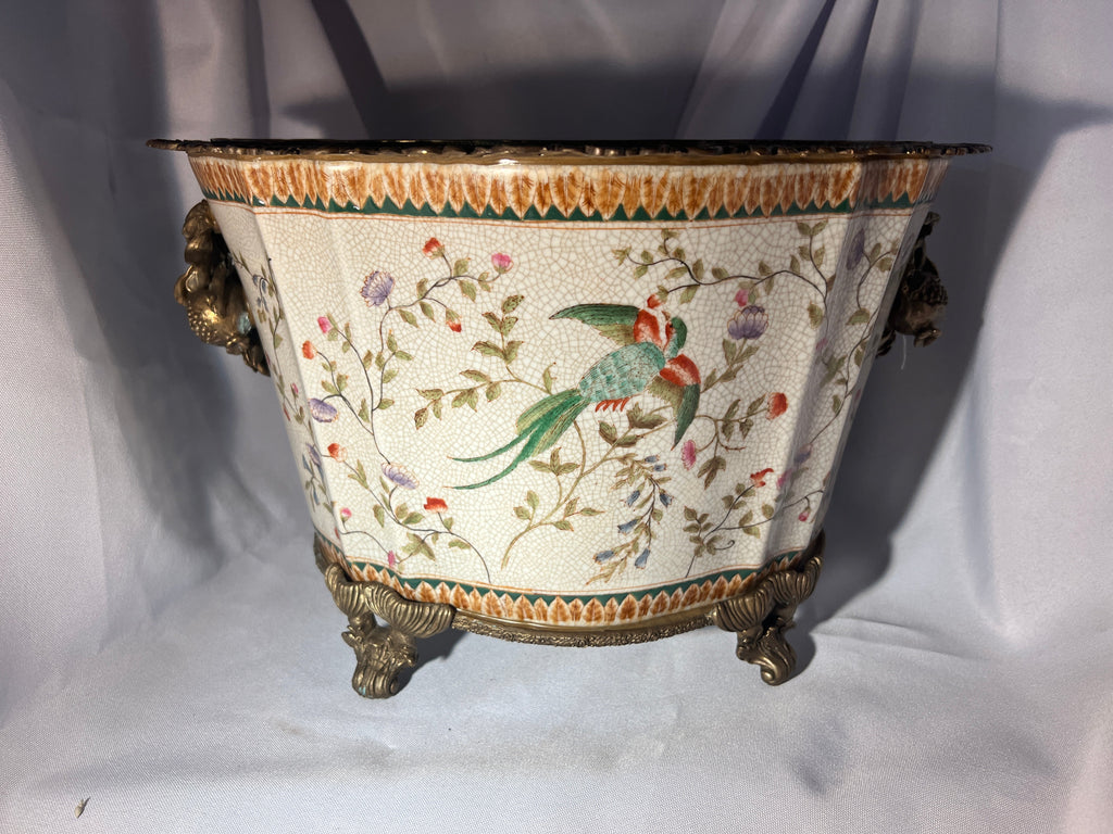 Vintage William Lowe 1895 Large Porcelain Planter