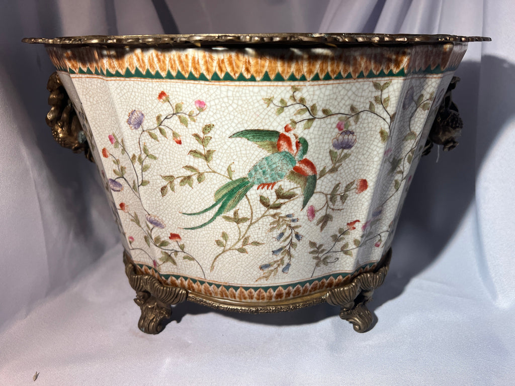 Vintage William Lowe 1895 Large Porcelain Planter