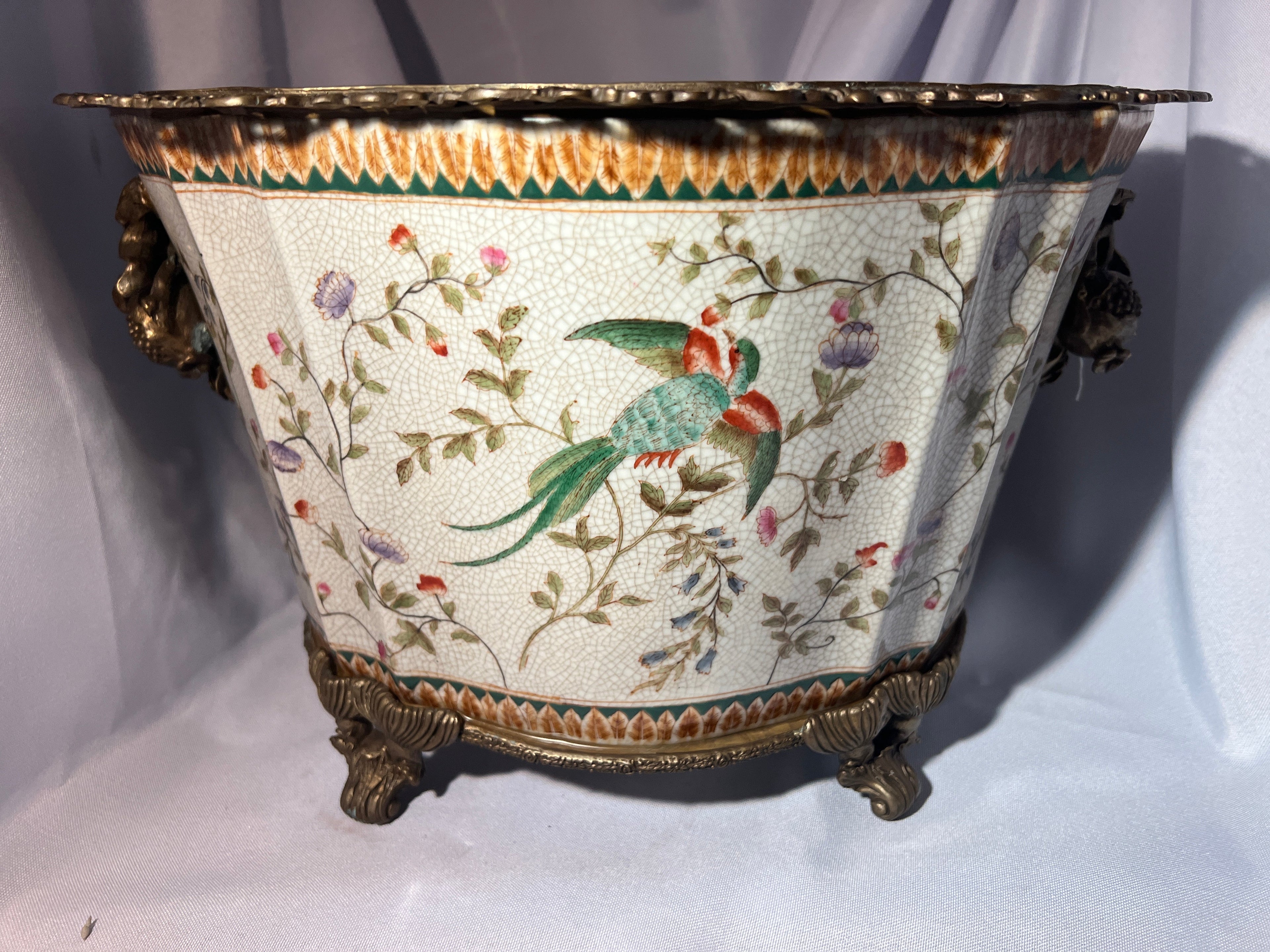 Vintage William Lowe 1895 Large Porcelain Planter