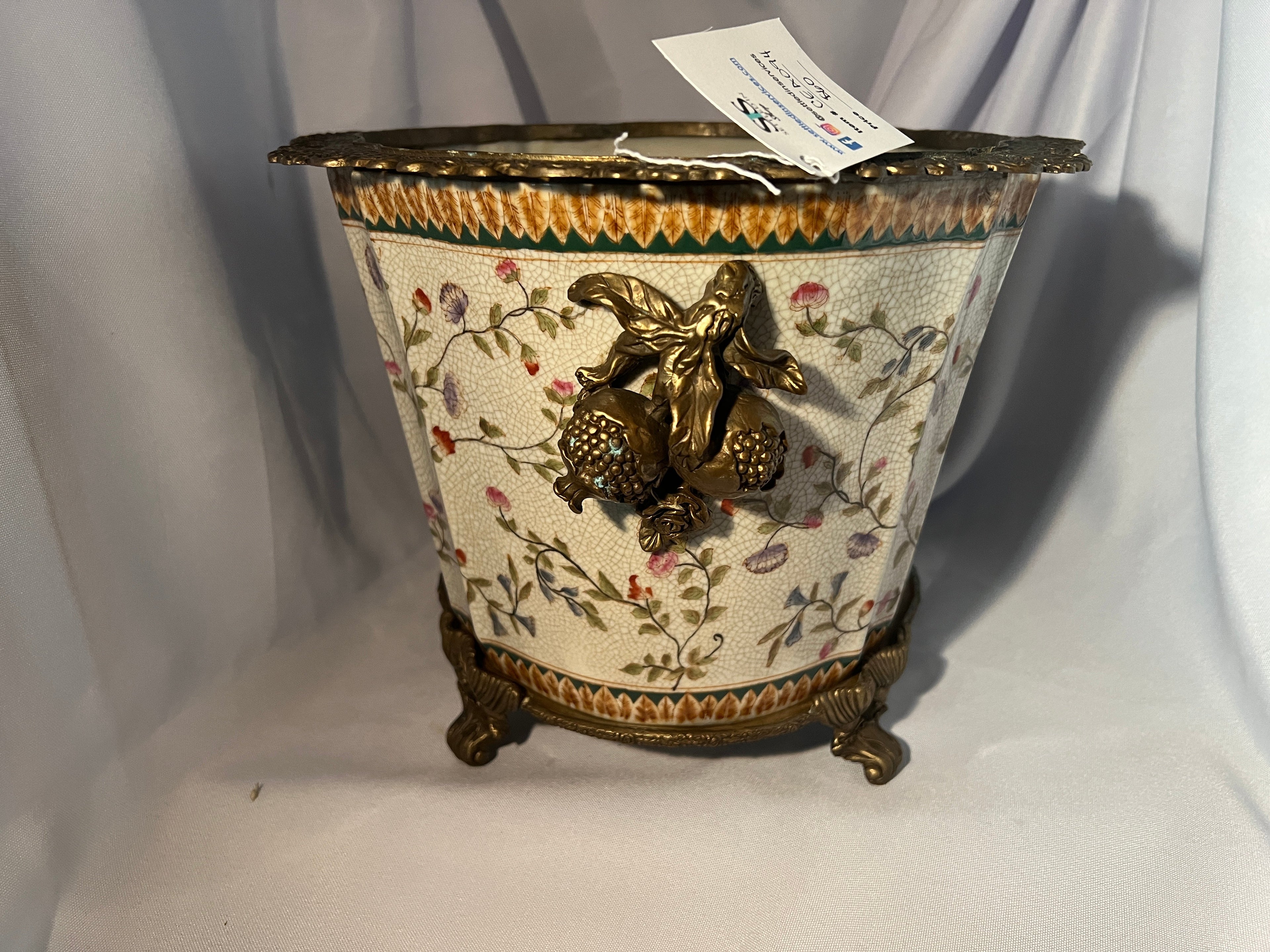Vintage William Lowe 1895 Large Porcelain Planter