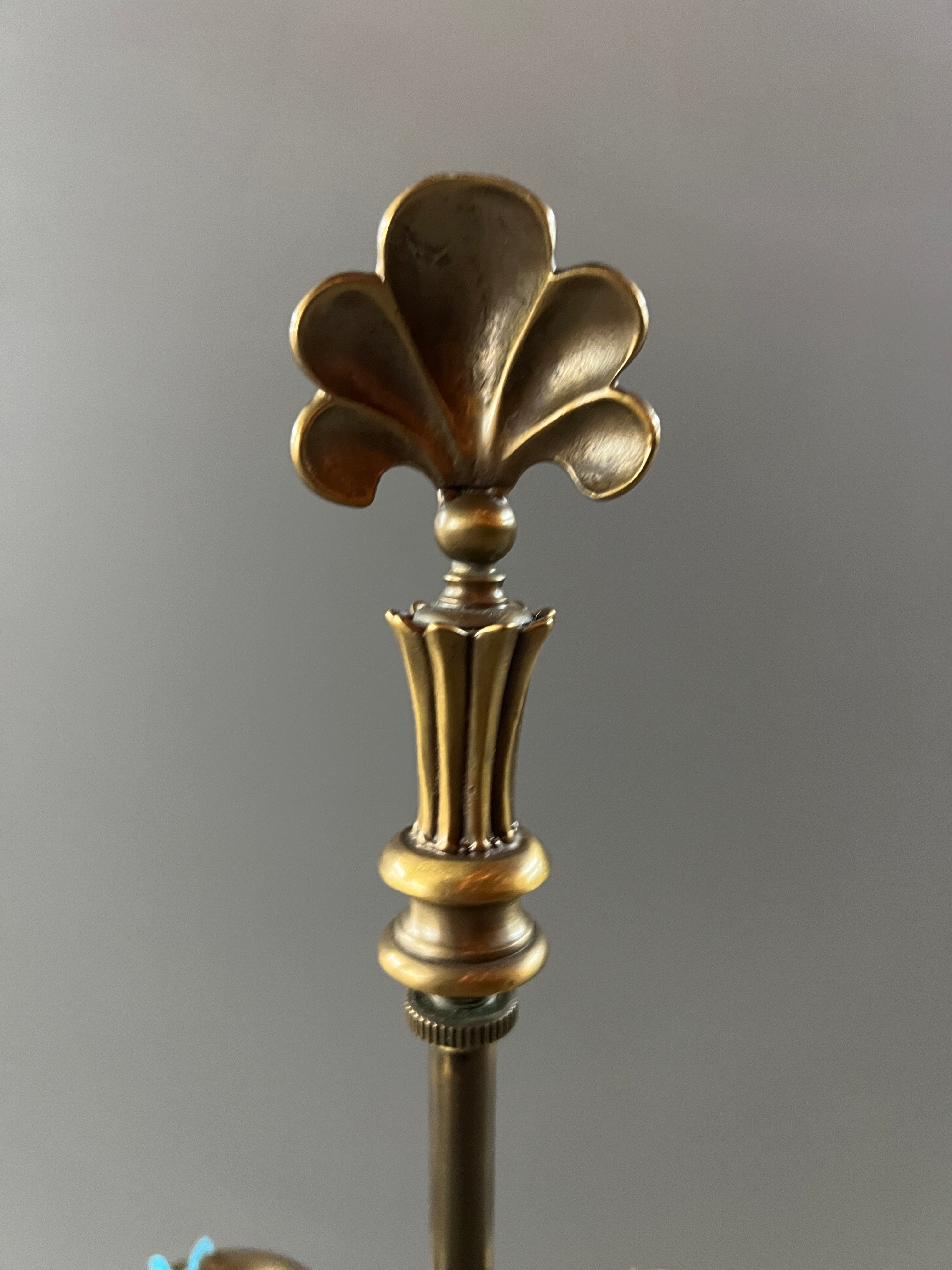 Vintage Lamp with Glass Bowl