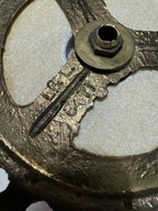 Vintage Italian Centerpiece, Fruit Bowl, Compote with Cut Glass, Marble and Gilt Metal Base
