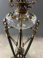Vintage Lamp with Glass Bowl