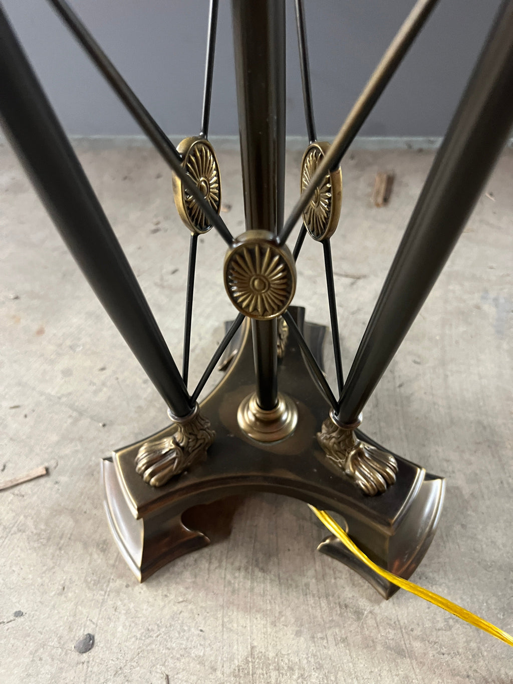Vintage Lamp with Glass Bowl
