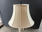 Vintage Ceramic & Bronze Lamp with Shade