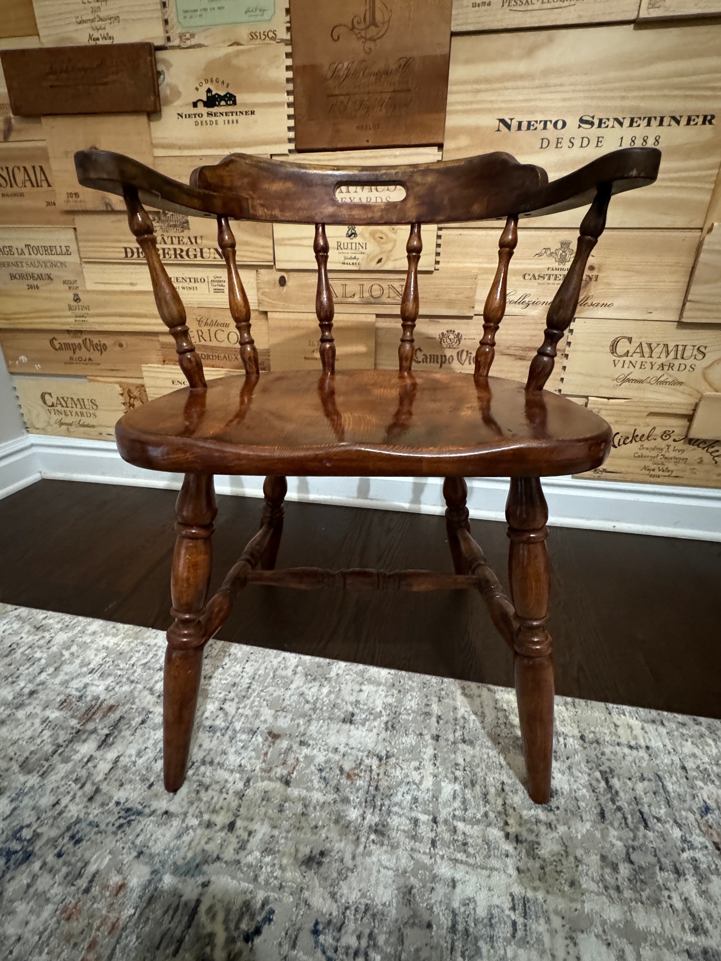 Mid Century Captain's Chair, Pub or Saloon Style Chair