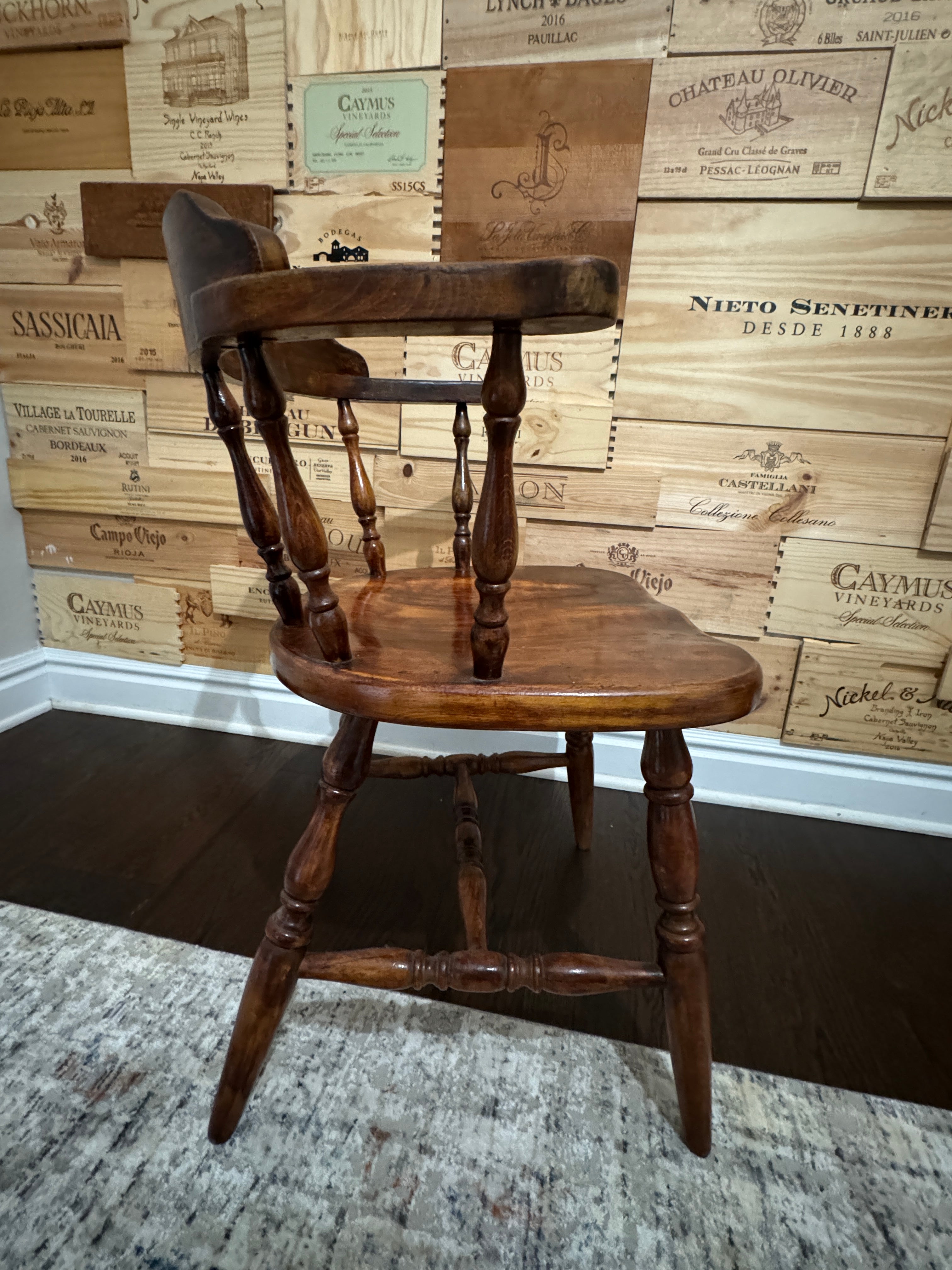 Mid Century Captain's Chair, Pub or Saloon Style Chair