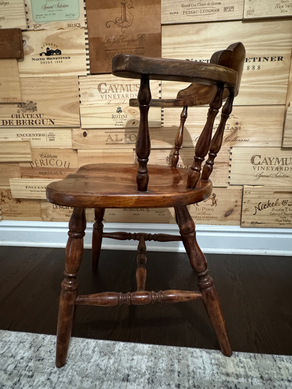 Mid Century Captain's Chair, Pub or Saloon Style Chair
